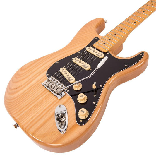Vintage V6MNAT Stratocaster-mallinen sähkökitara - Aron Soitin