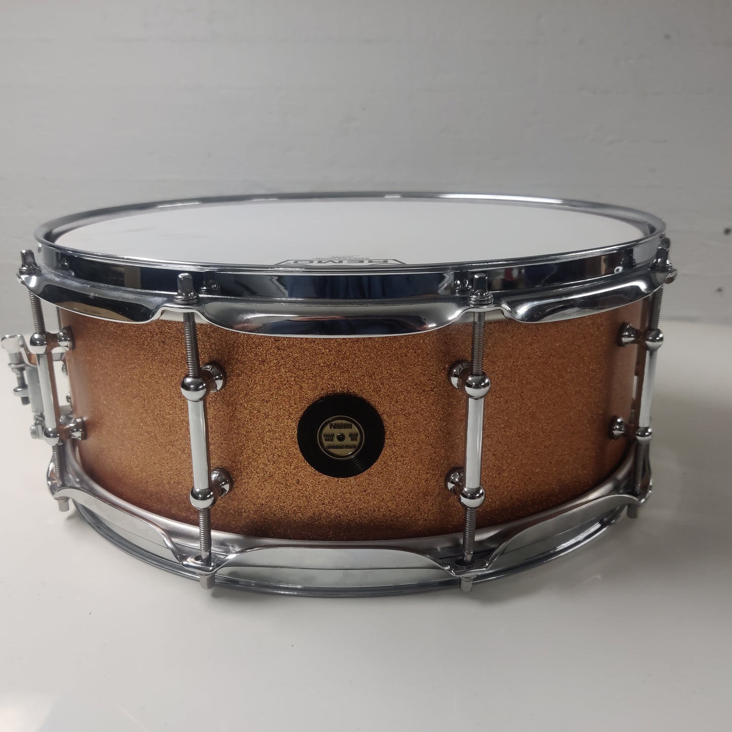 Porthan 1-ply 14x5.5 Champagne Sparkle lacquer - Aron Soitin