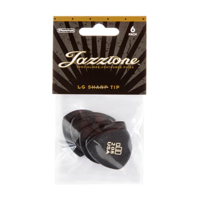 Dunlop Jazztone Large Point tip 208 -plektra, 6kpl