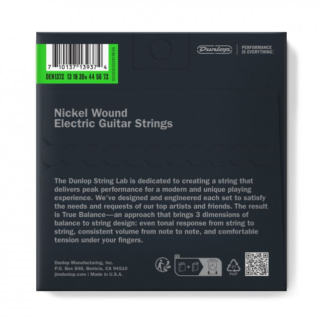 Dunlop Nickel Wound Baritone 13-72 kitaran kielet