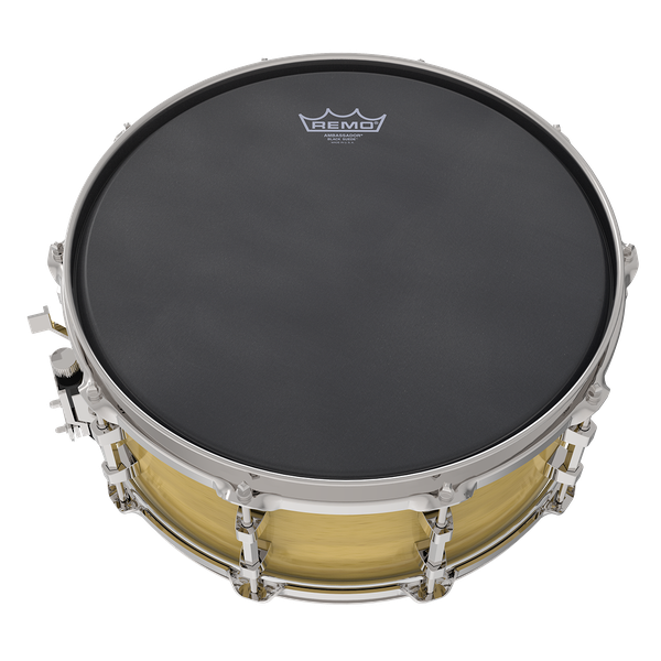 Remo 10" Ambassador Suede Black - Aron Soitin