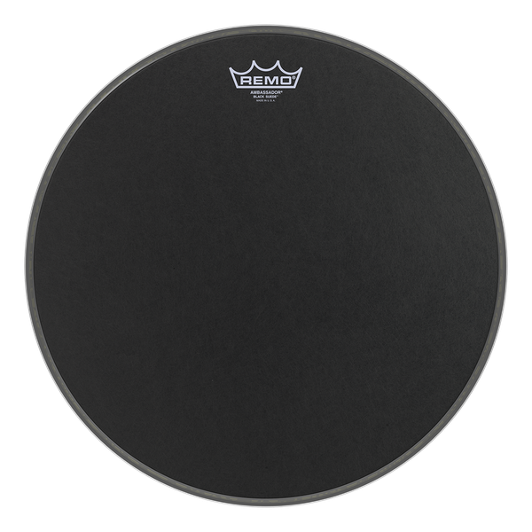 Remo 10" Ambassador Suede Black - Aron Soitin