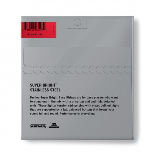 Dunlop Super Bright Steel 45-105 Short Scale - Aron Soitin