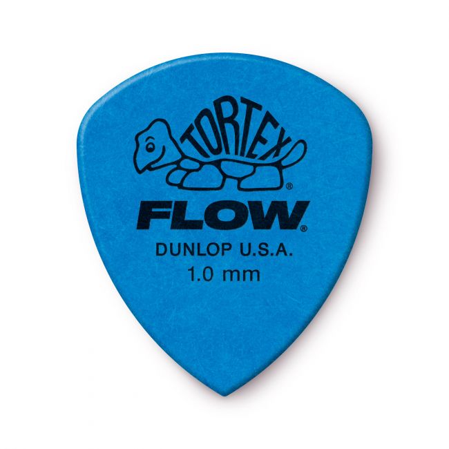 Dunlop Tortex Flow 1.00mm -plektra, 12kpl - Aron Soitin