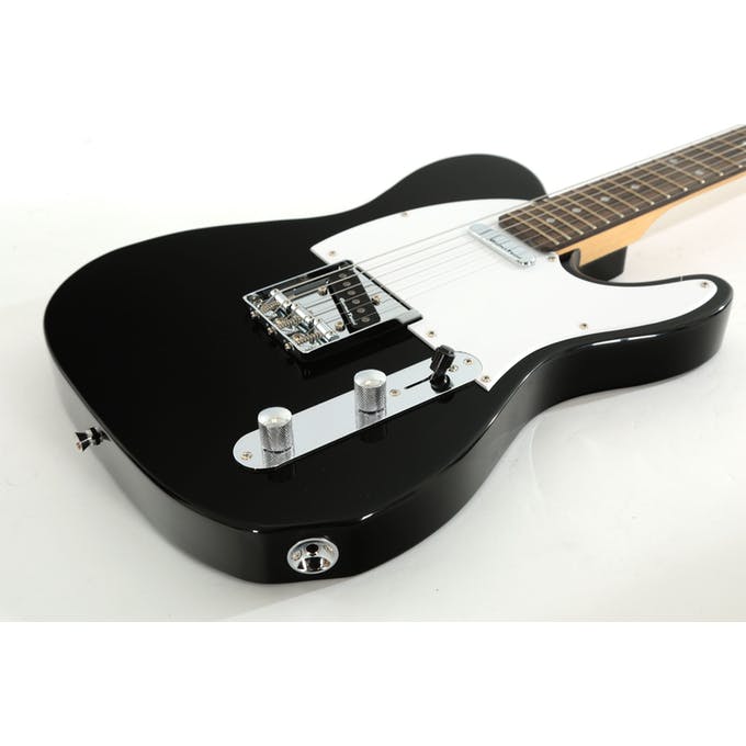 Encore E2BLK Electric Guitar Gloss Black - Aron Soitin