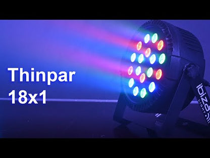 IBIZA LIGHT THINPAR-18X1W RGB LED VALO