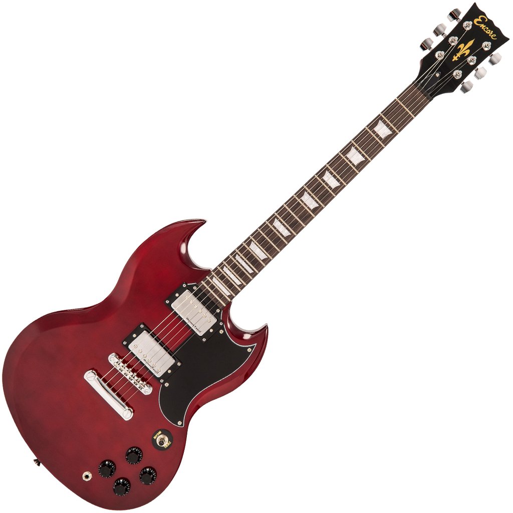 Encore EBP-E69CR Electric Guitar Pack Cherry Red - Aron Soitin