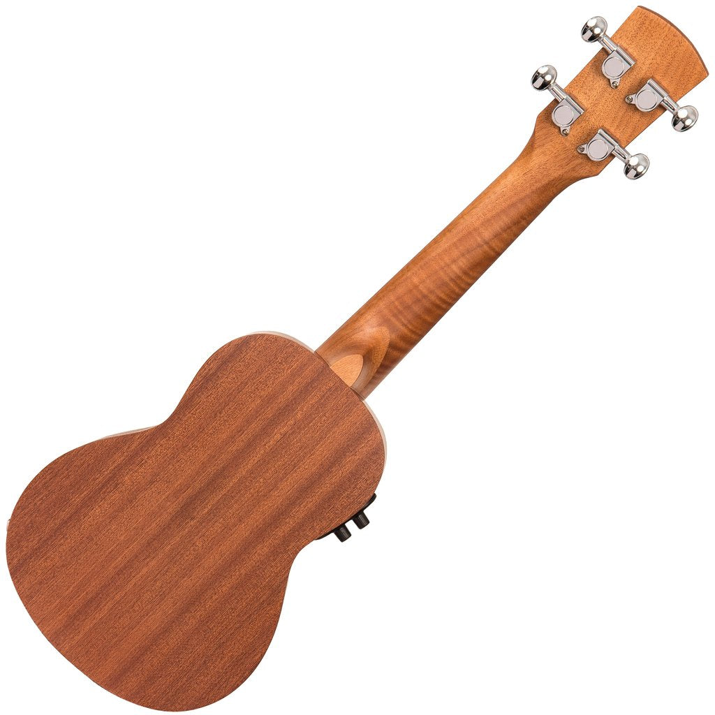 Laka VUS10EA Mahogany Series Electro-Acoustic Ukulele & Carry Bag ~ Soprano - Aron Soitin