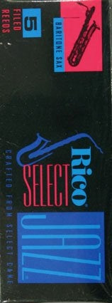 Rico 2S Jazz Select filed baritonisaksofonin lehtilaatikko - Aron Soitin