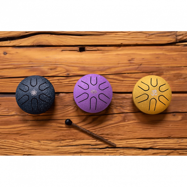 Meinl Pocket Steel Tongue Drum Navy Blue, A-major - Aron Soitin