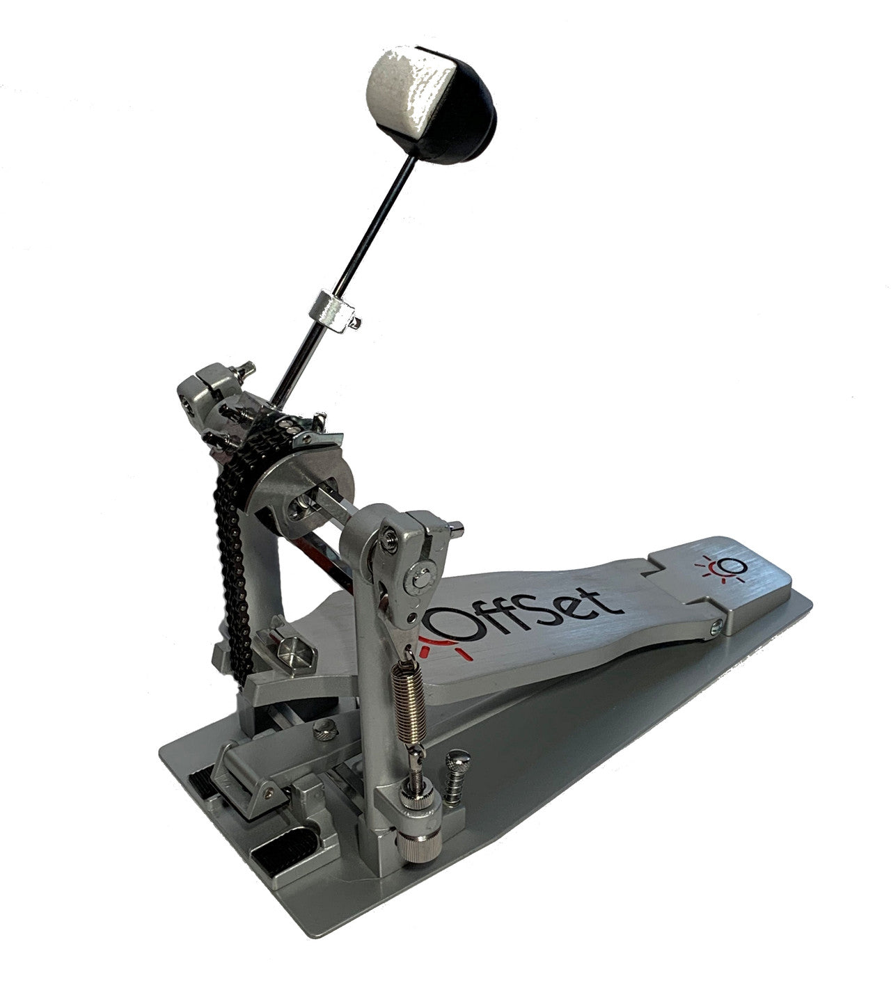 OffSet Sole Single Bass Drum Pedal, double spring "Pro Series"