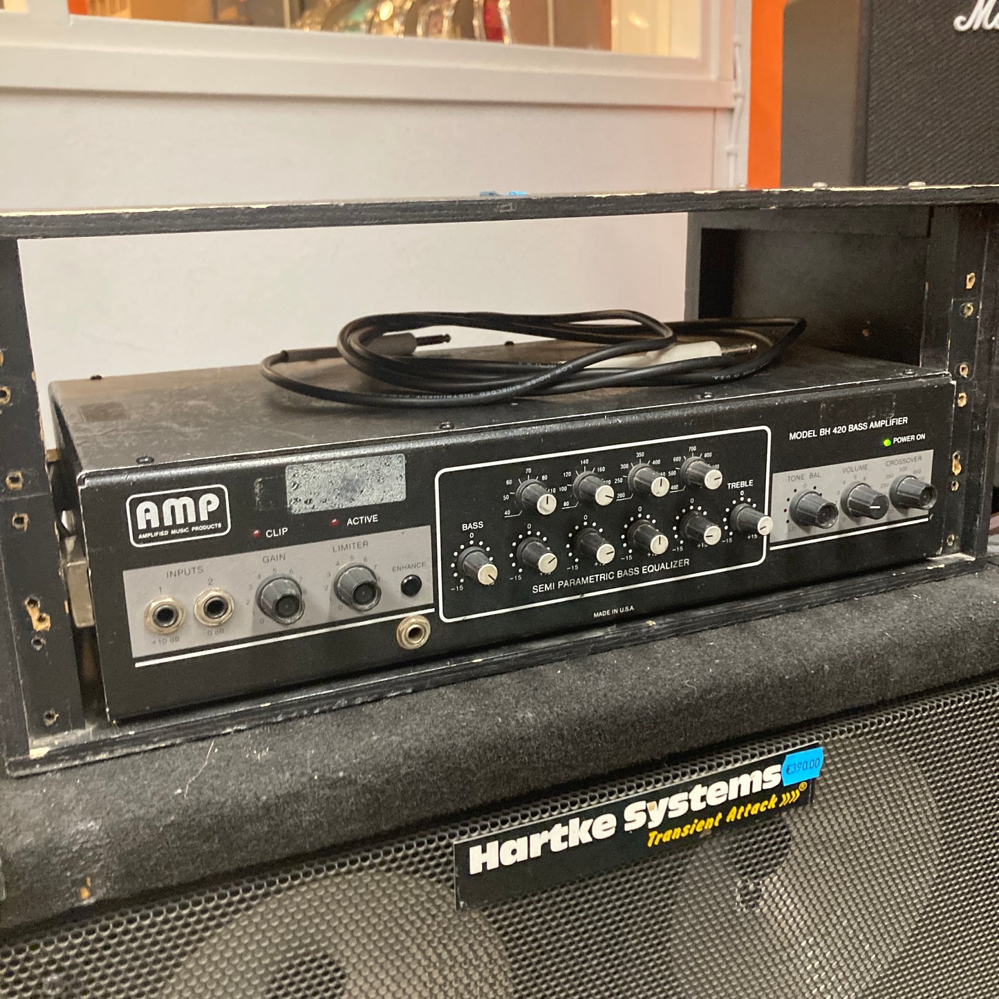 AMP BH 420 head & Hartke 4 x 10" cabinet (used, sold together)