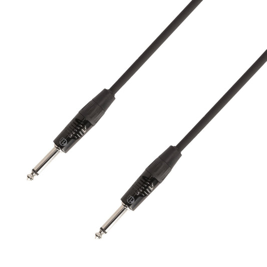 Adam Hall Instrument Cable 3 m, black with Rean® TS Plugs (in store!)