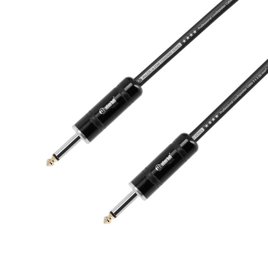 Adam Hall Speaker Cable 1 m, black with Adam Hall® TS Plugs (in store!)