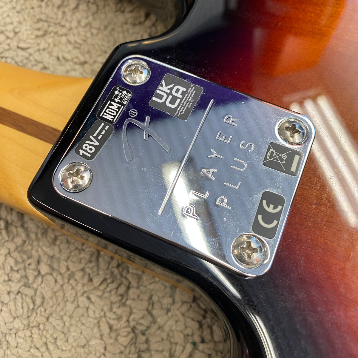 Fender Player Plus Active Precision Bass PF, 3-Tone Sunburst (used)