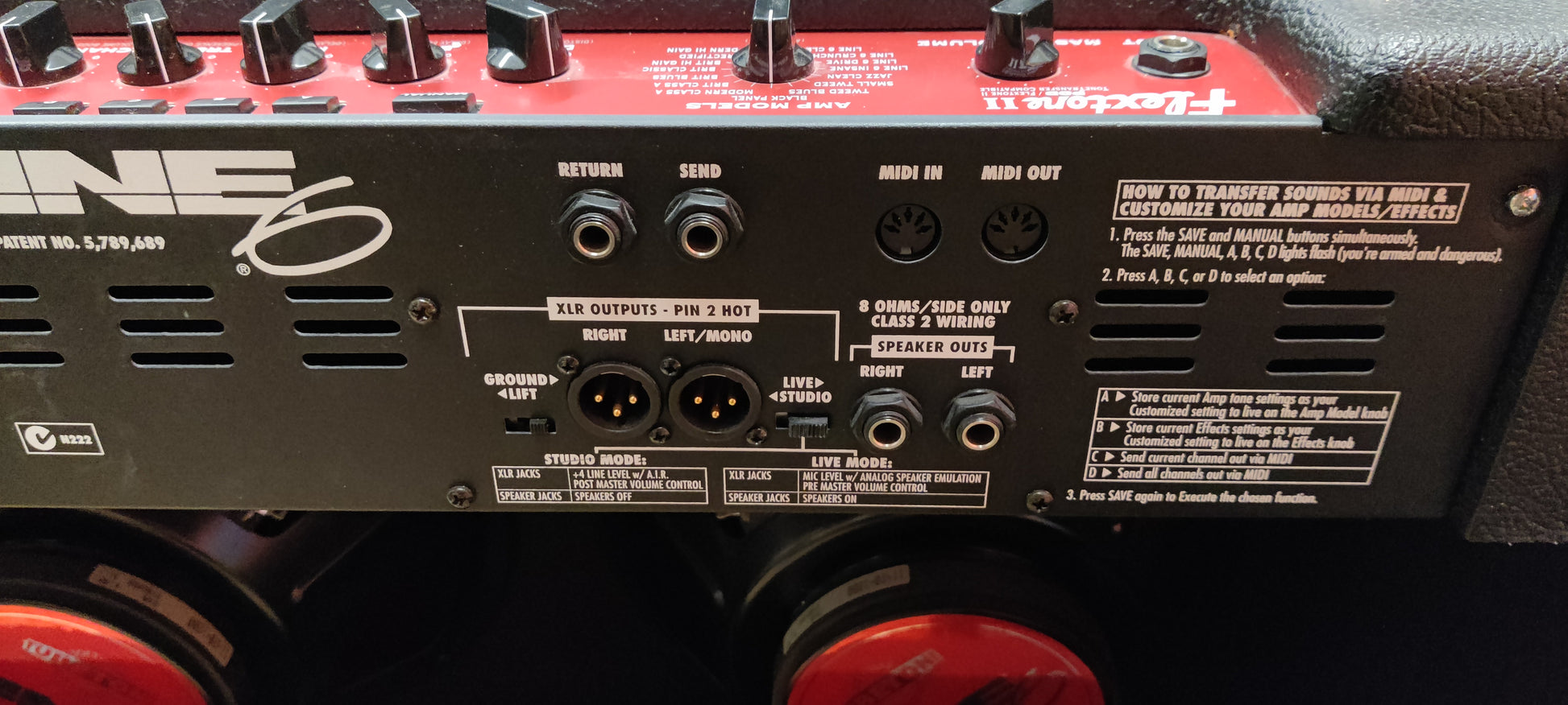 Line 6 Flextone 2, 2 x 12", 100W with floor board (used) - Aron Soitin