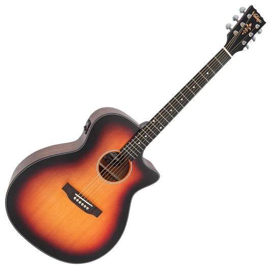 Vintage Stage Series 'Grand' Cutaway Electro-Acoustic Guitar - Aron Soitin