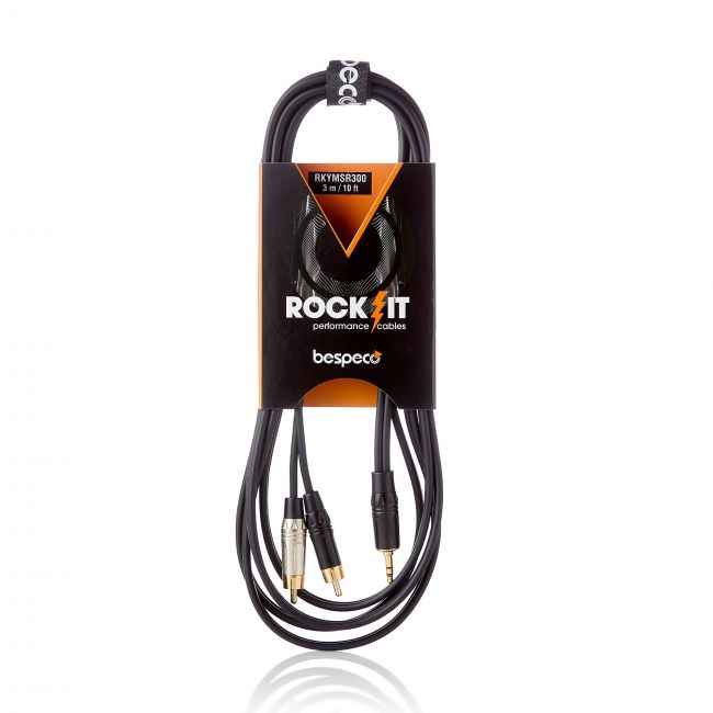 Bespeco TRS 3,5mm jakki - 2xRCA