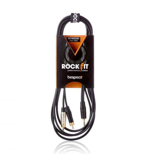 Bespeco TRS 3,5mm jakki - 2xRCA