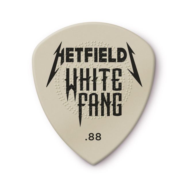 Dunlop 0,88 mm Hetfield White Fang -plektrat, 6kpl