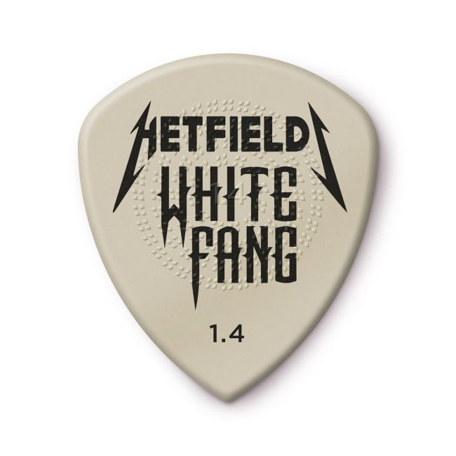 Dunlop 1.40 mm Hetfield White Fang -plektrat, 6kpl