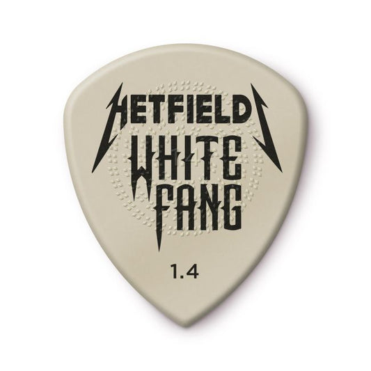 Dunlop 1.40 mm Hetfield White Fang -plektrat, 6kpl