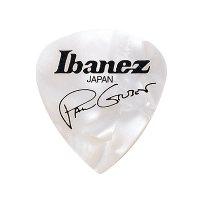 Ibanez Paul Gilbert 1mm Pearl White -plektra, 6kpl