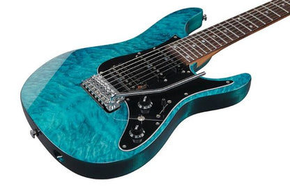 Ibanez AZ447P1QM-COB 7-kielinen sähkökitara pussilla