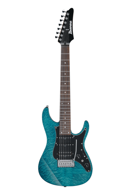 Ibanez AZ447P1QM-COB 7-kielinen sähkökitara pussilla