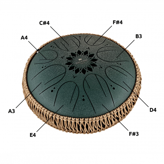 MEINL Sonic Energy Medium Octave Steel Tongue Drum 10"