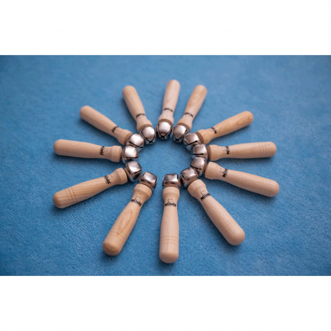 Nino Percussion Bell Stick Set (sauvakulkunen) - 12 kpl