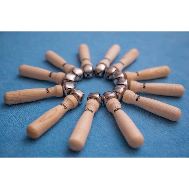 Nino Percussion Bell Stick Set (sauvakulkunen) - 12 kpl