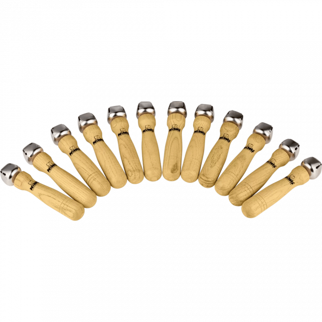 Nino Percussion Bell Stick Set (sauvakulkunen) - 12 kpl