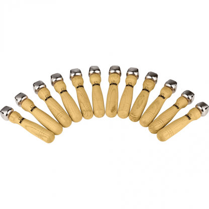 Nino Percussion Bell Stick Set (sauvakulkunen) - 12 kpl