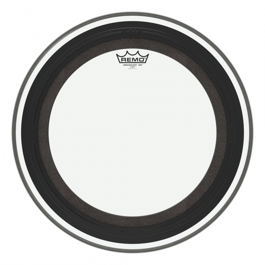 Remo 18" Ambassador SMT Clear Bassorummun kalvo - Aron Soitin