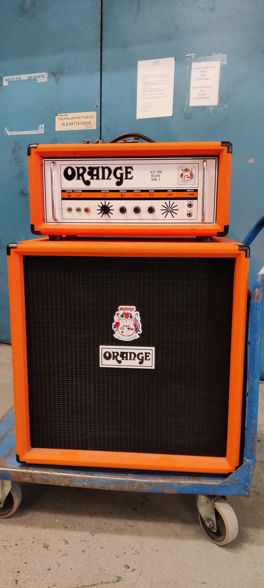 Orange AD200B MK3 200w bass head & Orange OBD 410 cabinet (used)