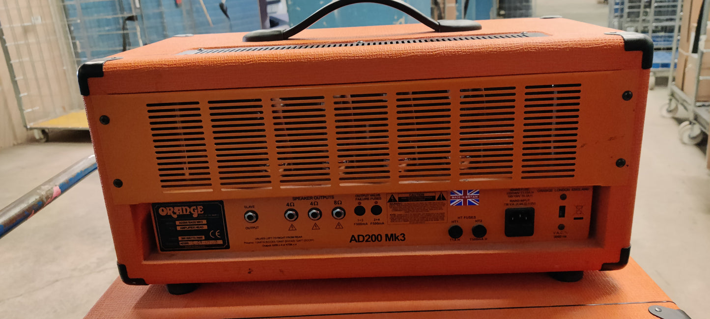 Orange AD200B MK3 200w bass head & Orange OBD 410 cabinet (used)
