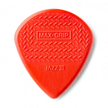 Dunlop Nylon Max Grip Jazz III punainen - Aron Soitin