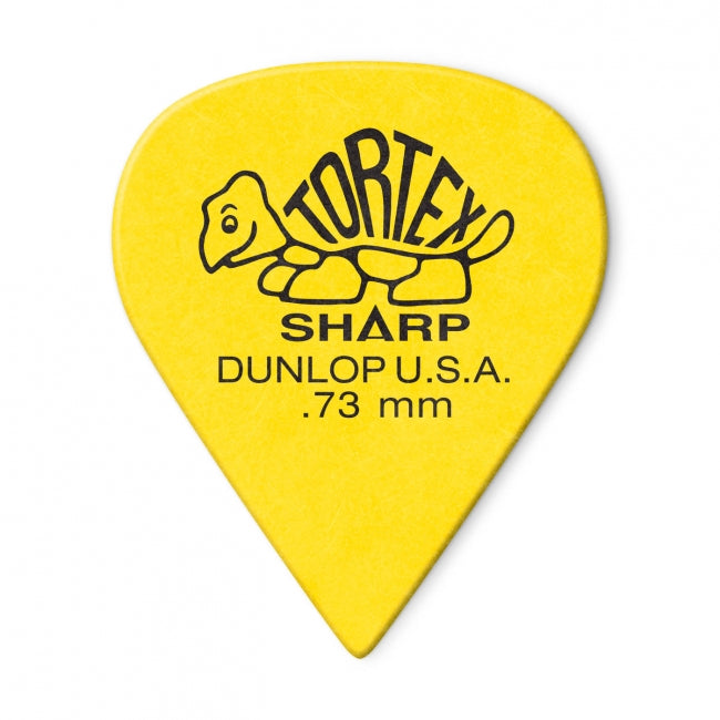 Dunlop Tortex Sharp -plektrat 0.73mm, 72kpl - Aron Soitin