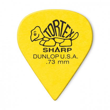 Dunlop Tortex Sharp -plektrat 0.73mm, 12 kpl - Aron Soitin