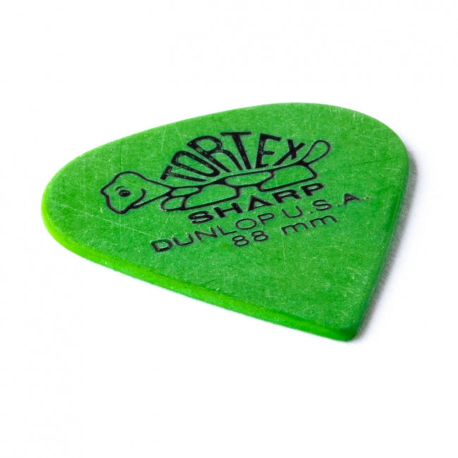 Dunlop Tortex Sharp -plektrat 0.88 mm, 12 kpl - Aron Soitin