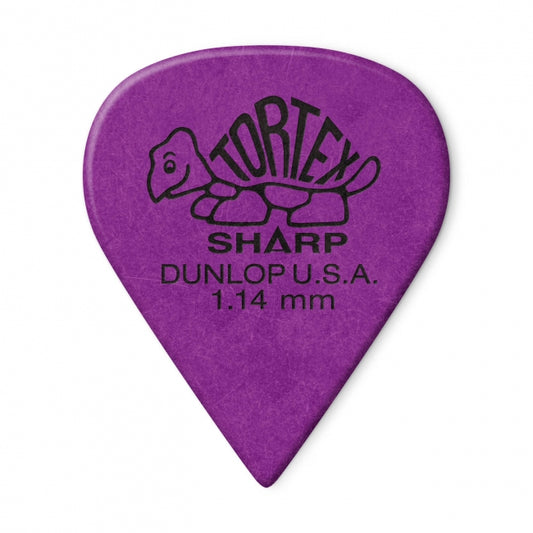 Dunlop Tortex Sharp -plektrat 1.14 mm, 12 kpl - Aron Soitin