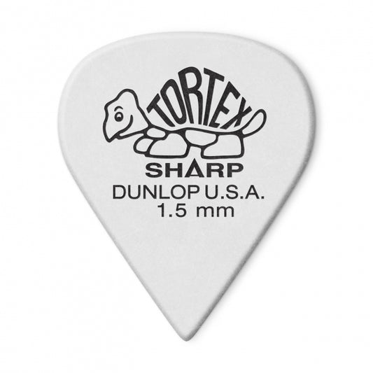 Dunlop Tortex Sharp -plektrat 1.50 mm, 12 kpl - Aron Soitin