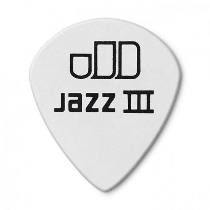 Dunlop Tortex Jazz III White -plektrat 1.00mm, 12kpl - Aron Soitin