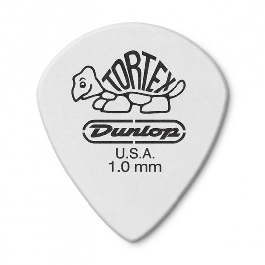 Dunlop Tortex Jazz III White -plektrat 1.00mm, 12kpl - Aron Soitin