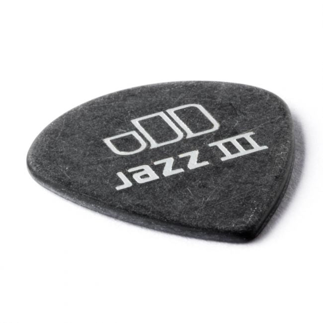 Dunlop Tortex Jazz III Pitch Black -plektrat 1.00mm, 12kpl - Aron Soitin