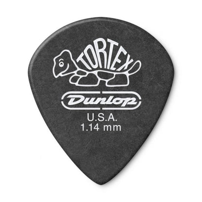 Dunlop Tortex Jazz III Pitch Black -plektrat 1.14mm, 12kpl - Aron Soitin