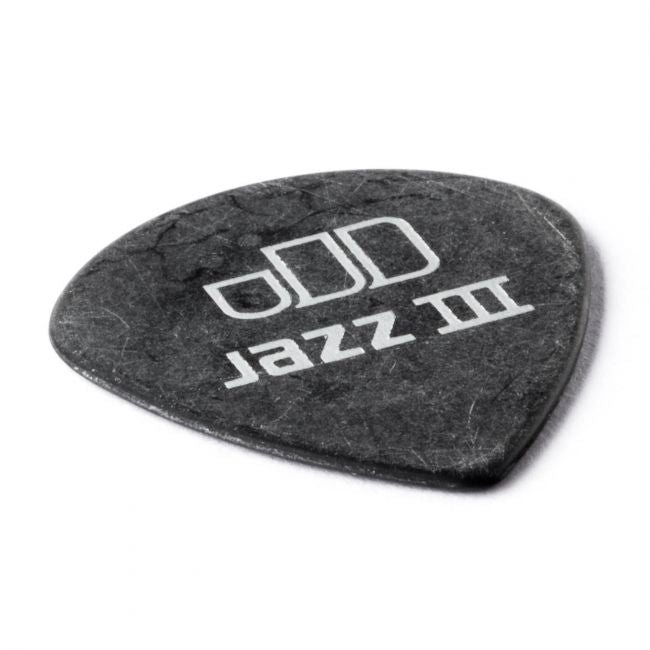 Dunlop Tortex Jazz III Pitch Black -plektrat 1.35mm, 12kpl - Aron Soitin