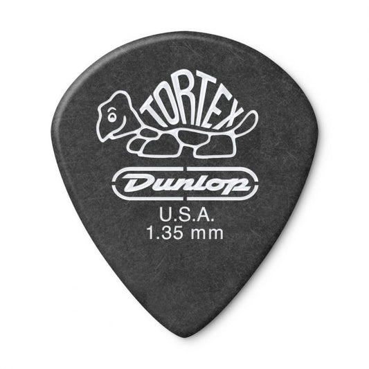 Dunlop Tortex Jazz III Pitch Black -plektrat 1.35mm, 12kpl - Aron Soitin