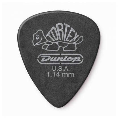 Dunlop Tortex Pitch Black -plektrat 1.14mm, 12kpl - Aron Soitin